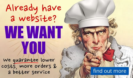 Already have an online ordering website for your takeaway? We want you! Switch today