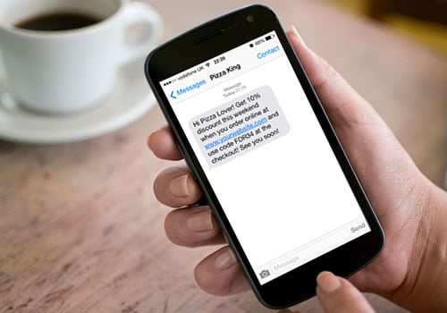 Restaurant SMS Marketing - Send SMS text messages to your takeaway customers
