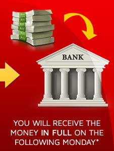 Step 5) You will receive the money for the takeaway online order in full, in your bank account